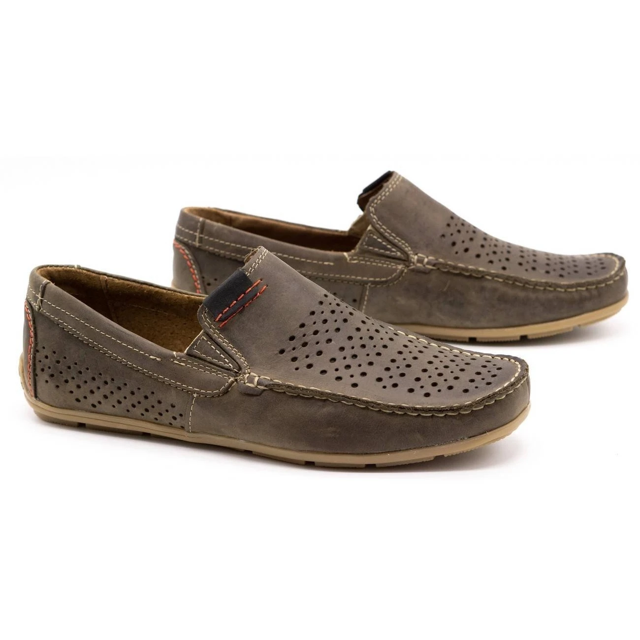 Olivier Chaussures Homme Mocassin 906 Pour L'été Marron Brun – Image 2