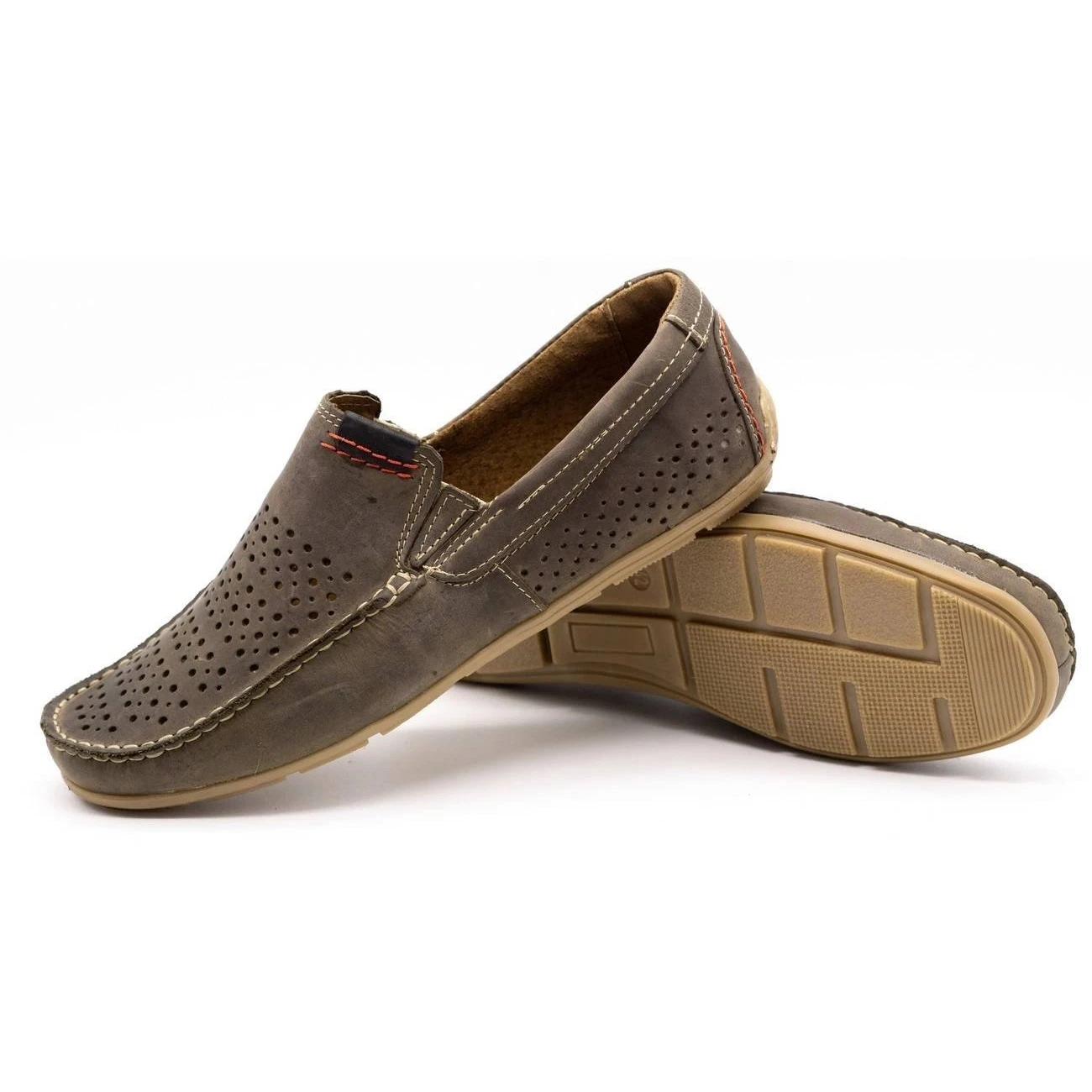 Olivier Chaussures Homme Mocassin 906 Pour L'été Marron Brun – Image 3