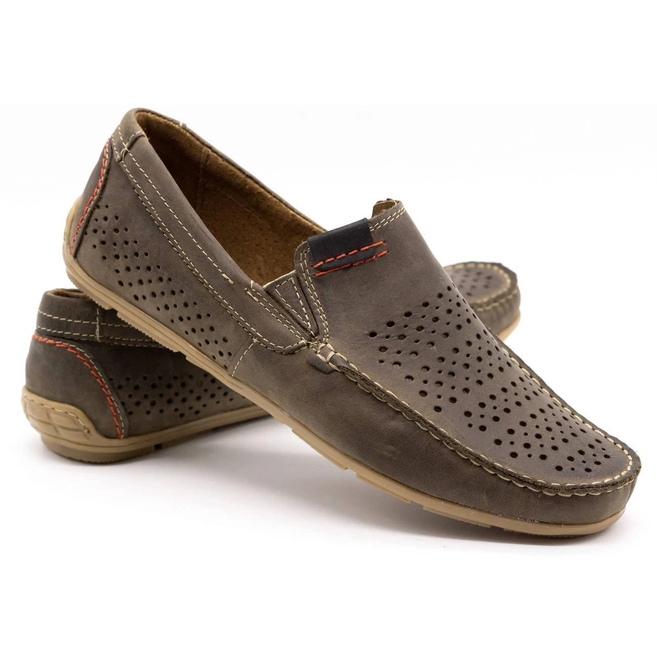 Olivier Chaussures Homme Mocassin 906 Pour L'été Marron Brun – Image 4