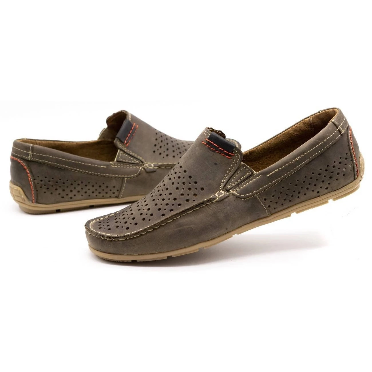 Olivier Chaussures Homme Mocassin 906 Pour L'été Marron Brun – Image 6