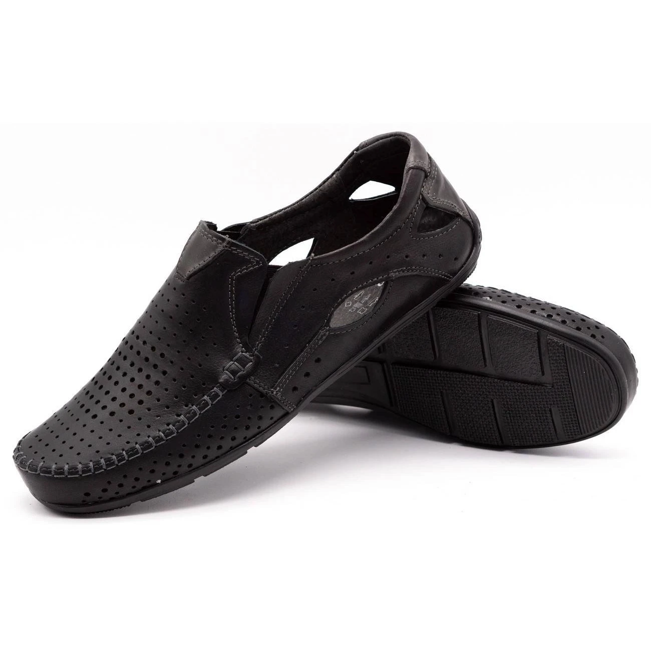 Olivier Chaussures Homme Mocassins 901 été Grain Noir Le Noir – Image 3