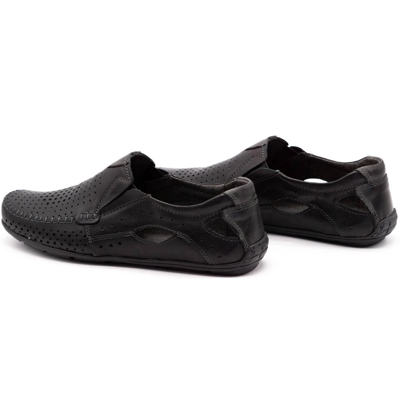 Olivier Chaussures Homme Mocassins 901 été Grain Noir Le Noir – Image 7