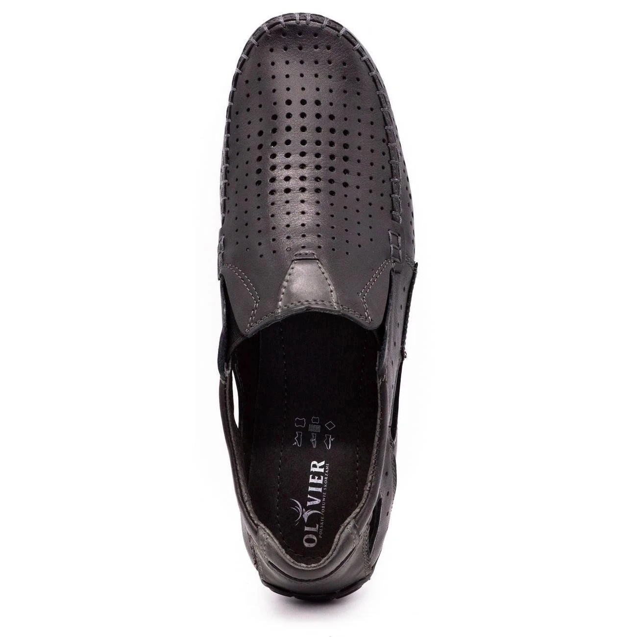 Olivier Chaussures Homme Mocassins 901 été Grain Noir Le Noir – Image 8