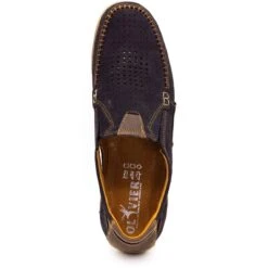 Olivier Chaussures Homme Mocassins 91K été Daim Noir Le Noir