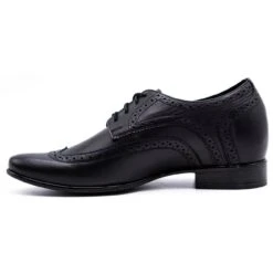 Olivier Chaussures Pour Hommes Augmentant La Visibilité 617P Noir Le Noir