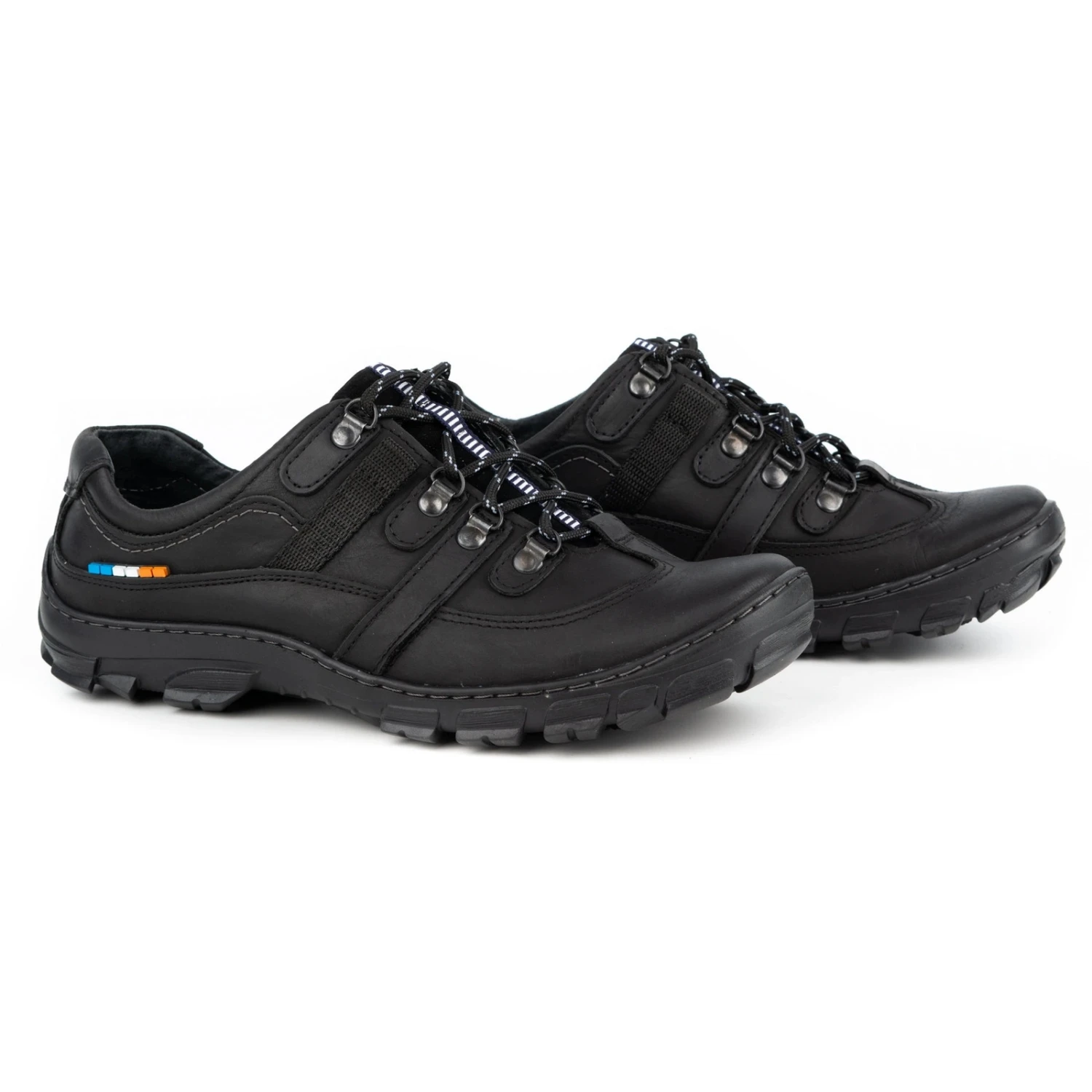 Olivier Chaussures Trekking Cuir Homme 213GT Noir Le Noir – Image 3