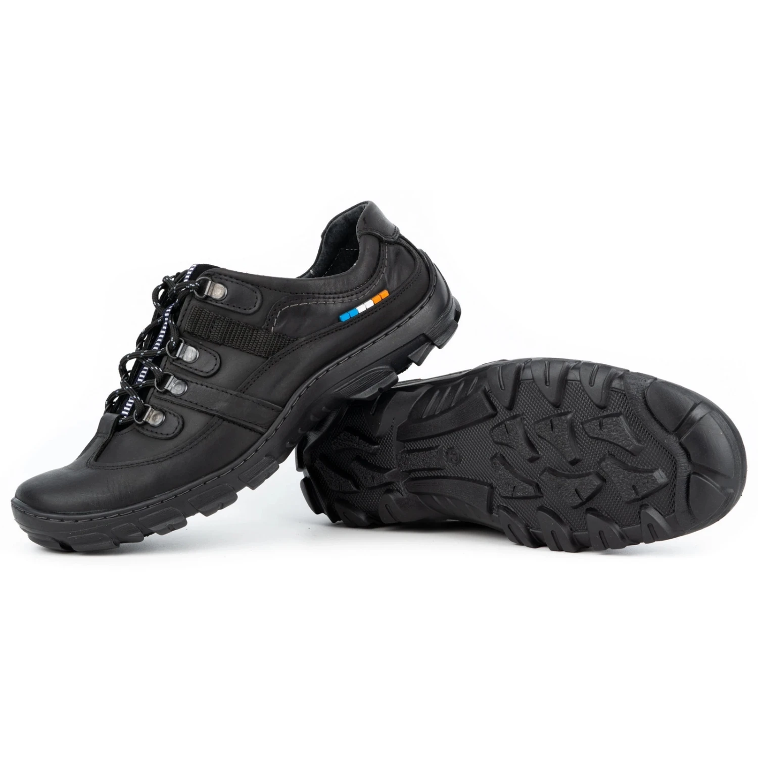 Olivier Chaussures Trekking Cuir Homme 213GT Noir Le Noir – Image 4