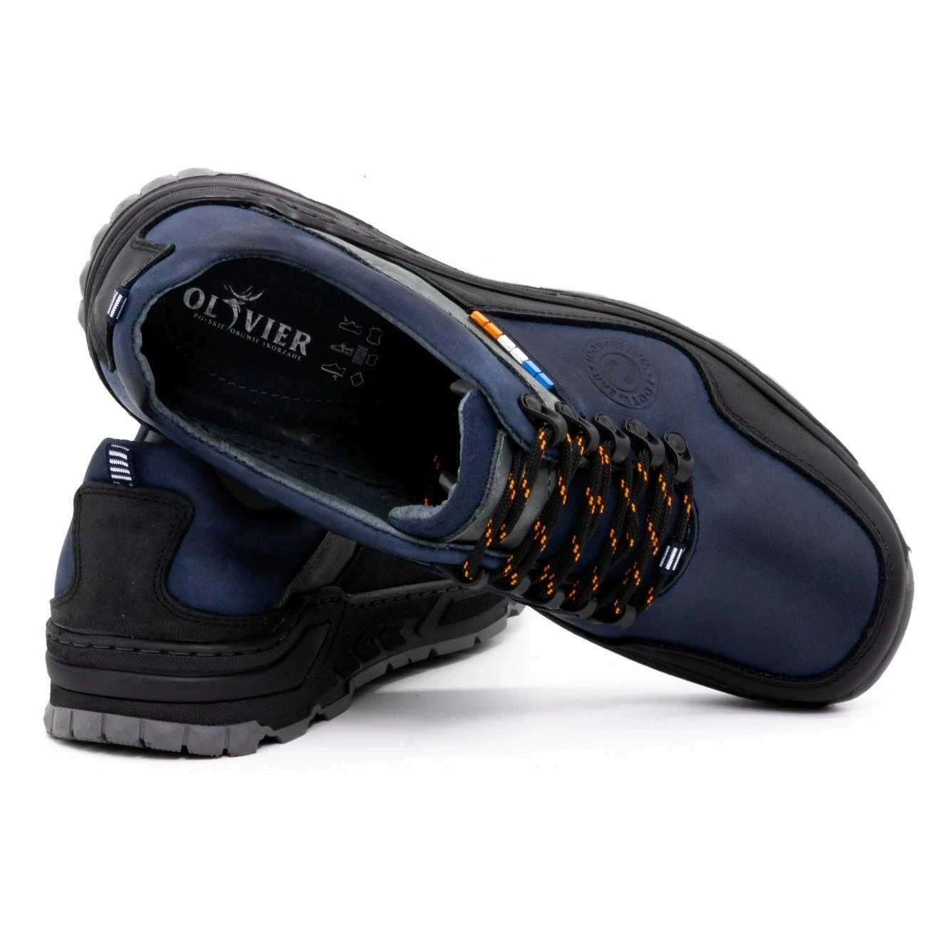 Olivier Chaussures Trekking Cuir Homme 292GT Bleu Marine – Image 5