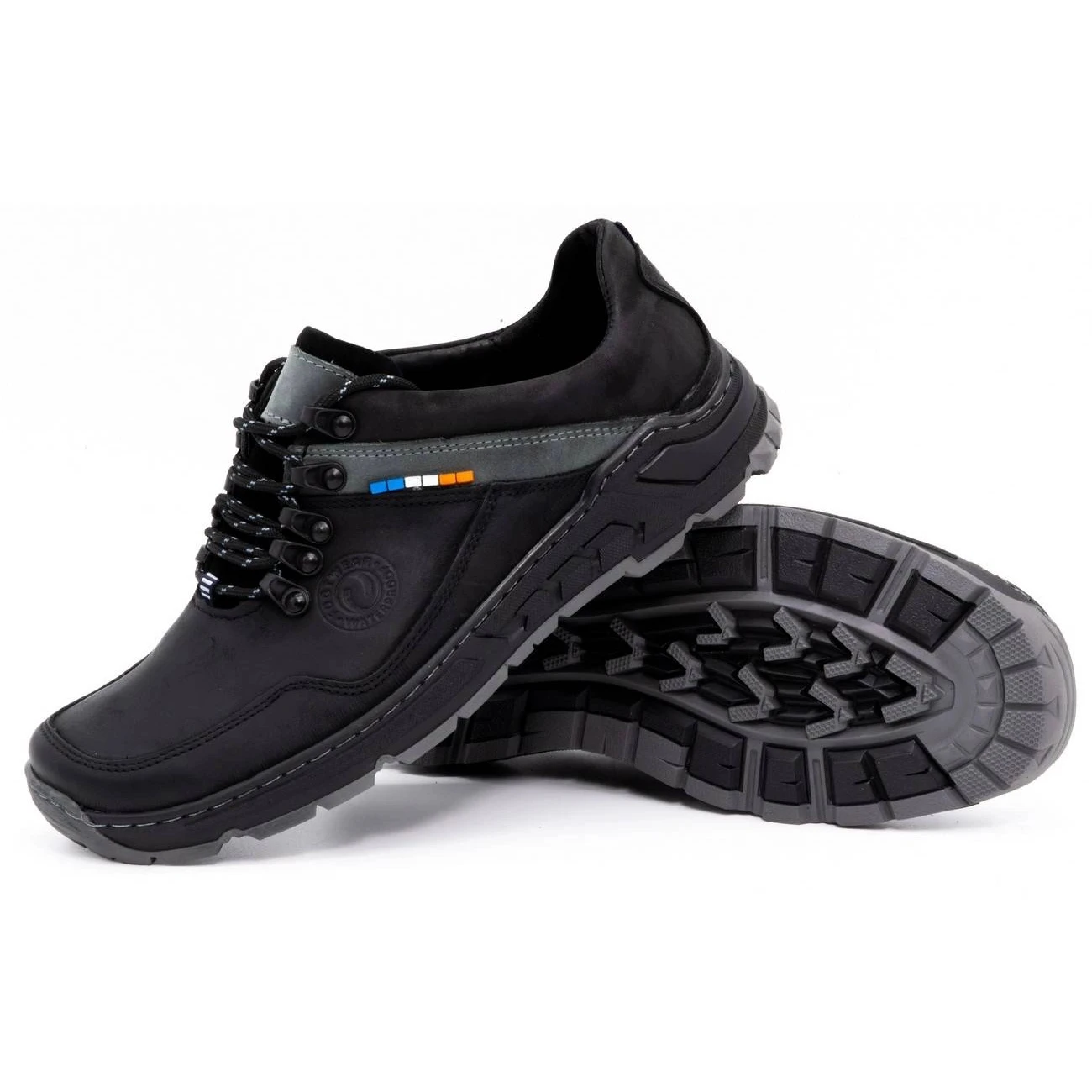 Olivier Chaussures Trekking Cuir Homme 292GT Noir Le Noir – Image 3