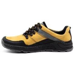 Olivier Chaussures Trekking Homme Cuir 292GT Jaune