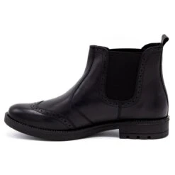 Olivier Chelsea Boots Homme, Richelieu Cuir 7003KB Noir Le Noir