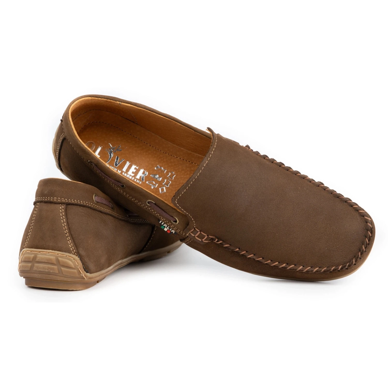 Olivier Mocassins Cuir Homme 085KNT Marron Brun – Image 5