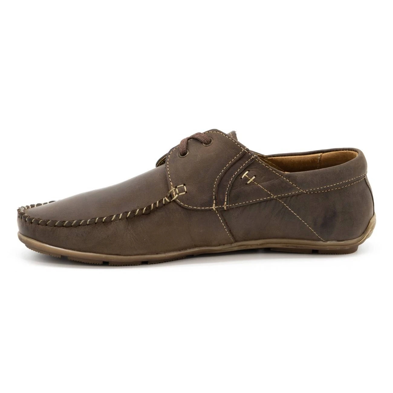 Olivier Mocassins Cuir Homme 297 Marron Foncé Brun