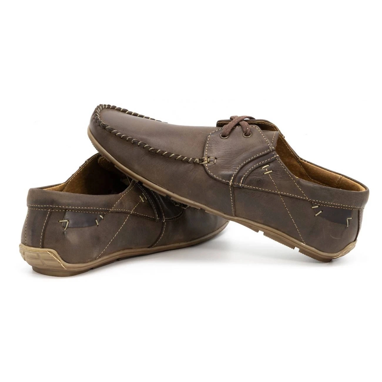 Olivier Mocassins Cuir Homme 297 Marron Foncé Brun – Image 5