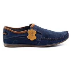 Olivier Mocassins Cuir Homme 4206 Bleu Marine