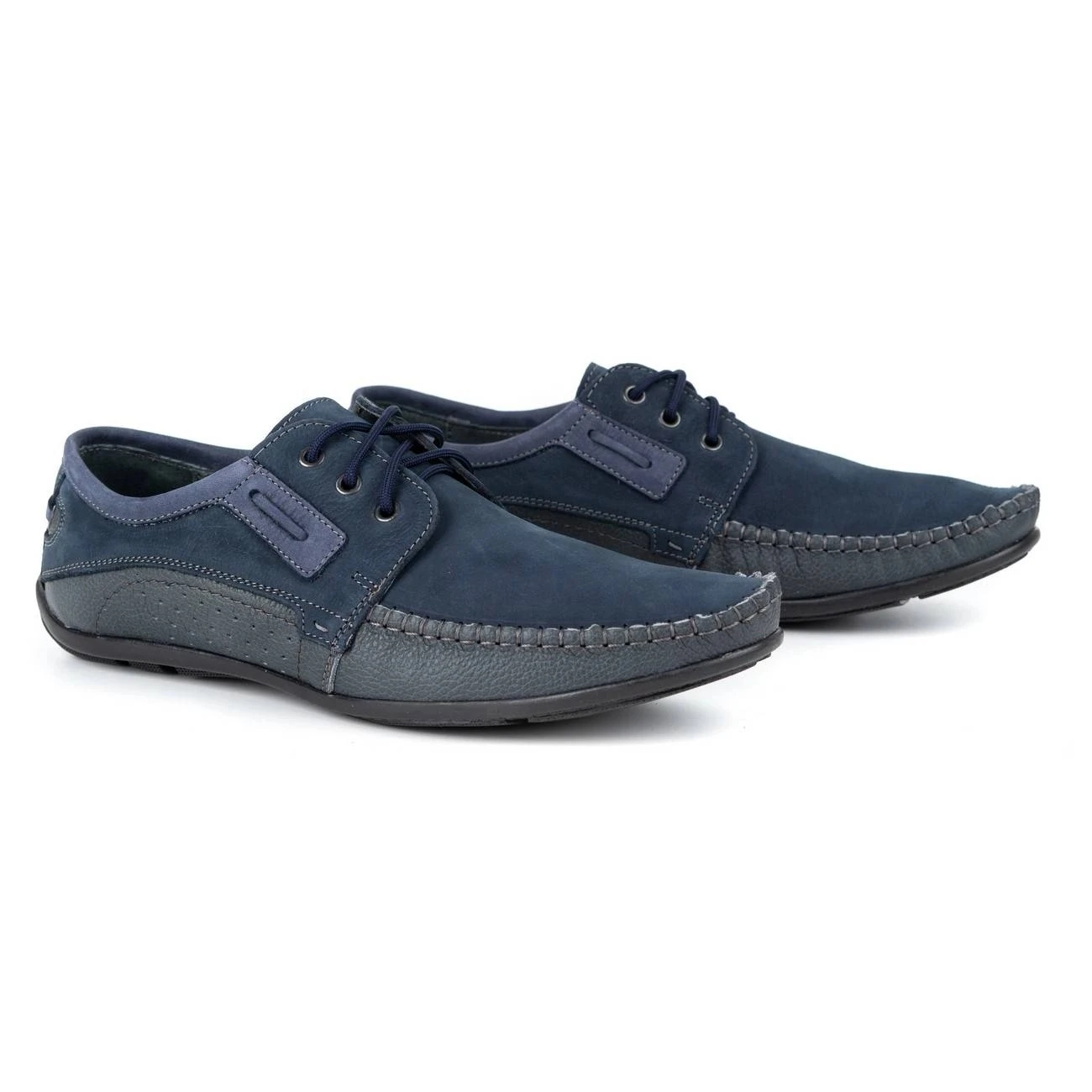 Olivier Mocassins Cuir Homme 4228 Bleu Marine – Image 2