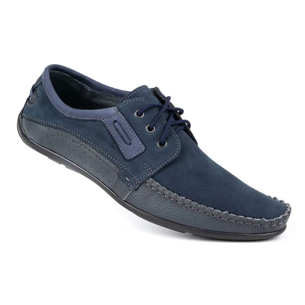 Olivier Mocassins Cuir Homme 4228 Bleu Marine – Image 3