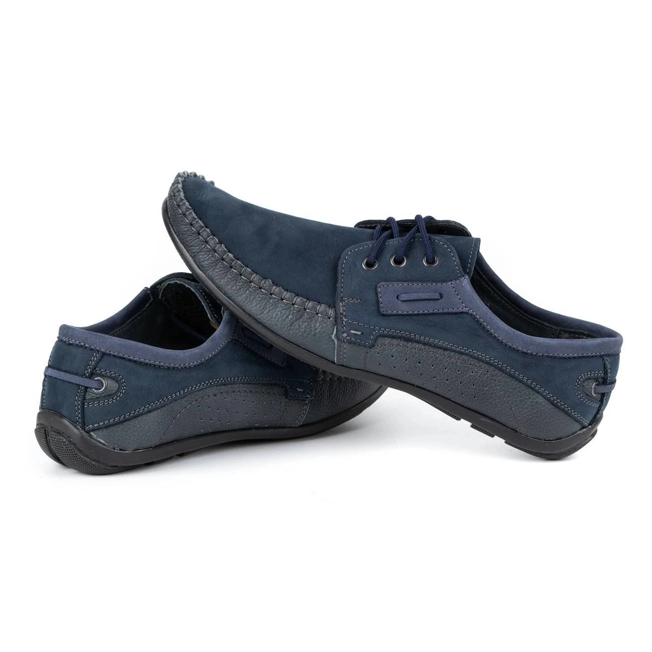 Olivier Mocassins Cuir Homme 4228 Bleu Marine – Image 6