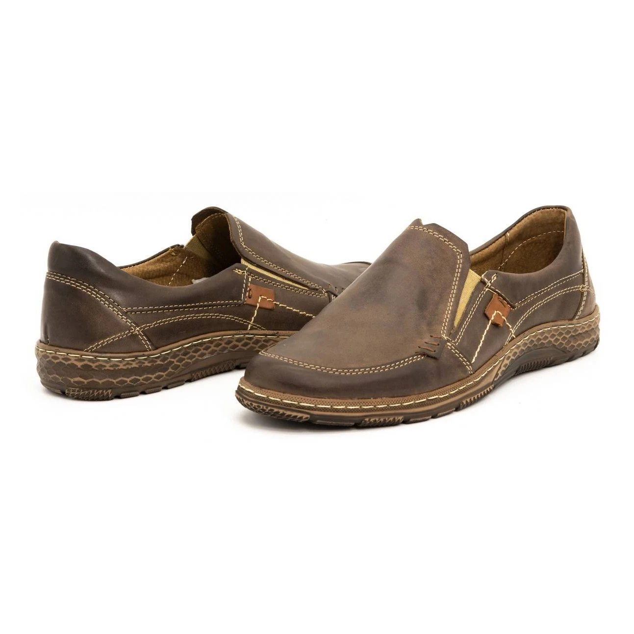 Olivier Mocassins Cuir Homme 943MA Marron Brun – Image 5