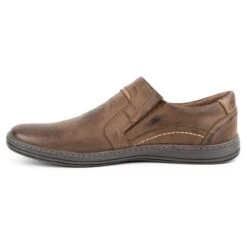 Olivier Mocassins Homme 520 Cuir Marron Foncé Brun
