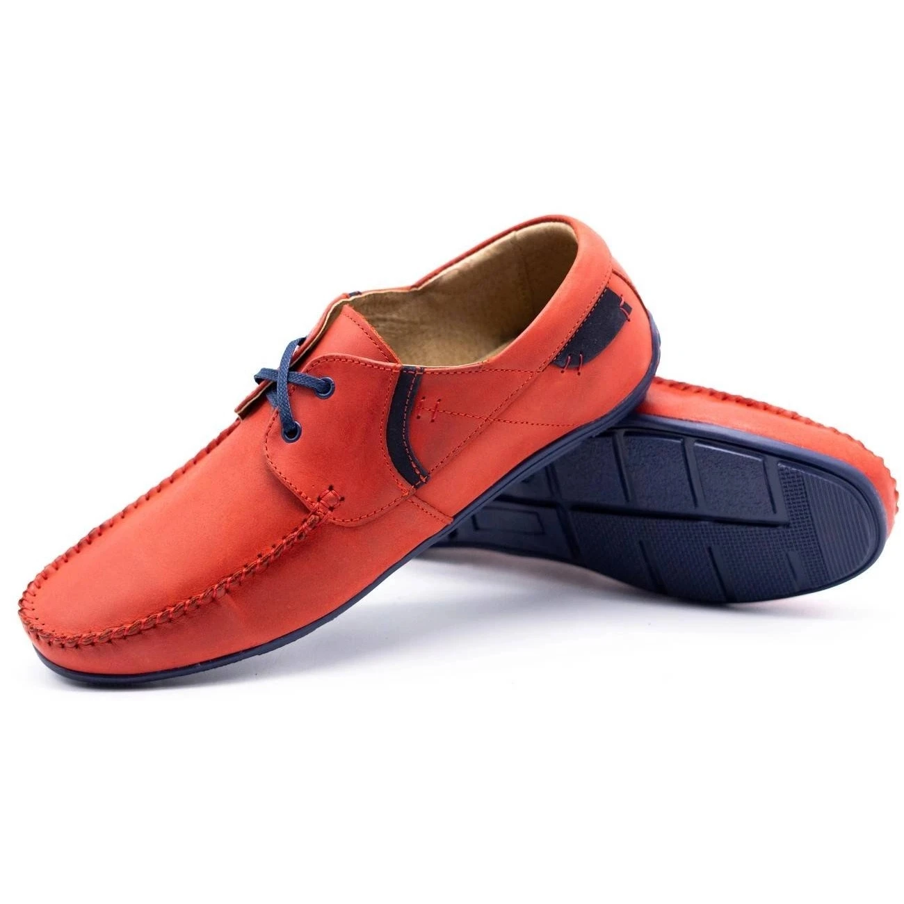 Olivier Mocassins Homme Cuir 297 Rouge – Image 3