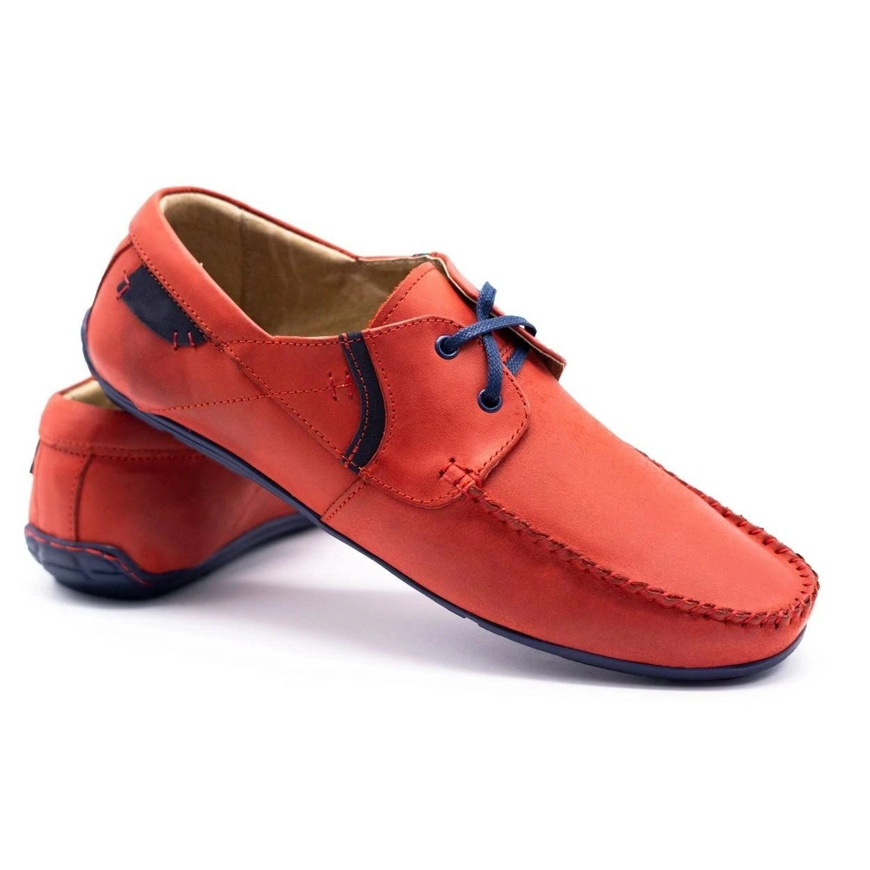 Olivier Mocassins Homme Cuir 297 Rouge – Image 4