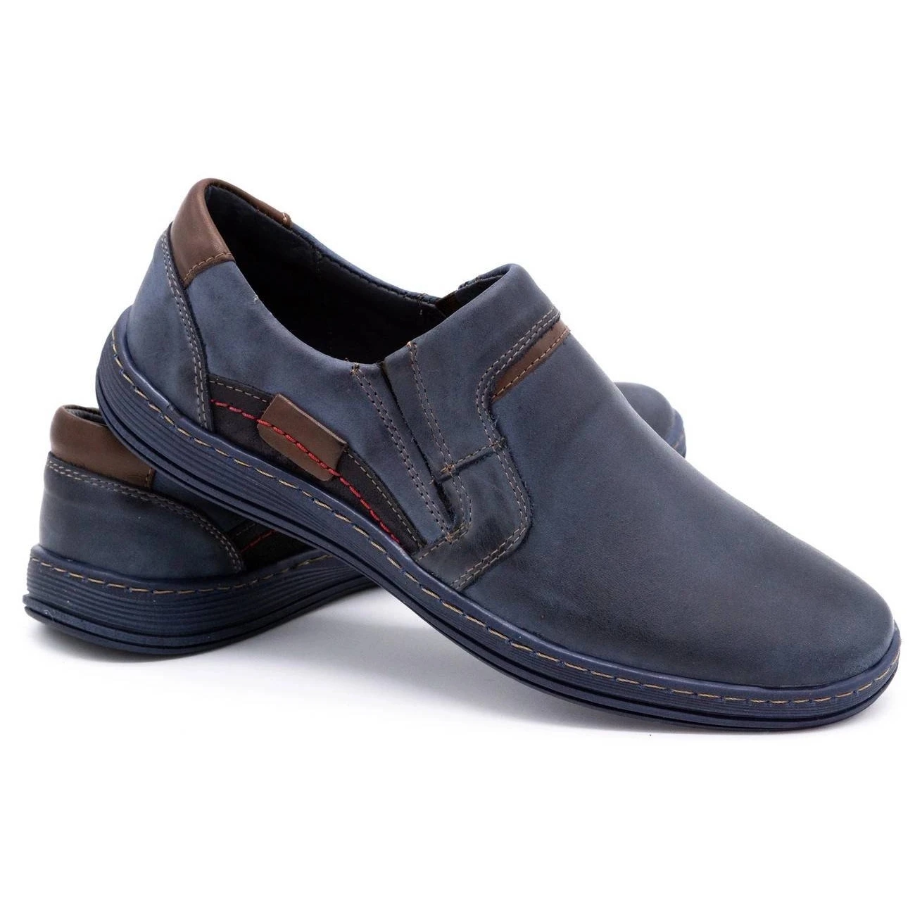 Olivier Mocassins Homme Cuir 520 Bleu Marine – Image 4