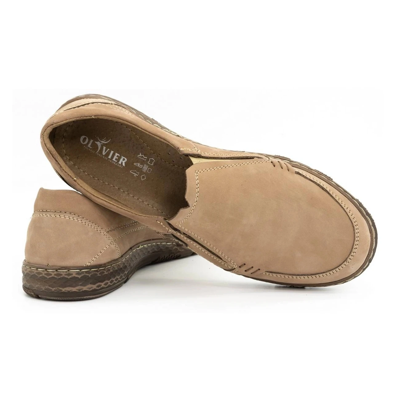 Olivier Mocassins Homme Cuir 943MA Beige – Image 4