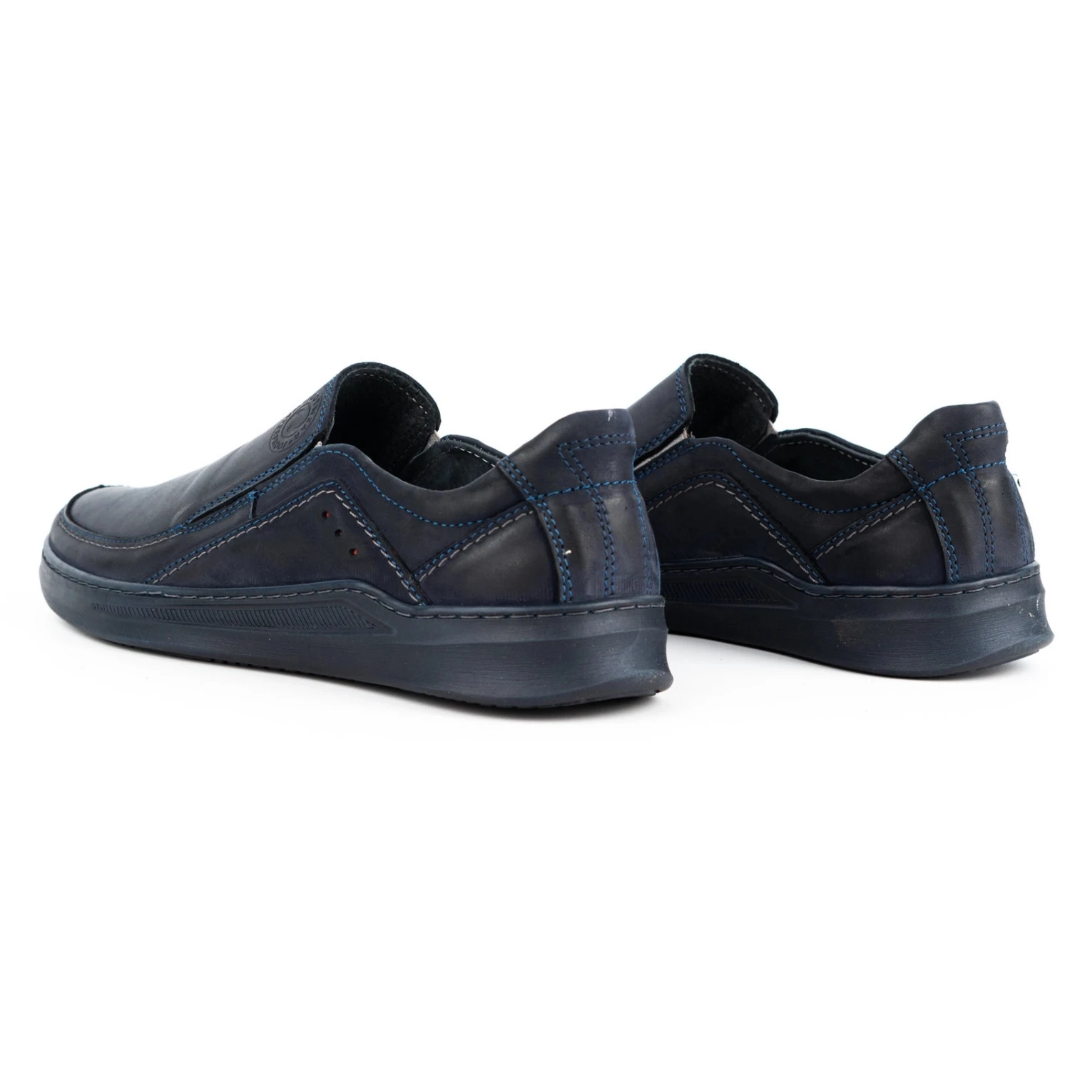 Olivier Mocassins Homme En Cuir SLIP-ON 216GT Bleu Marine – Image 5