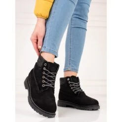 Original Walkman Shoes Trappeurs En Cuir De Chameau Brun