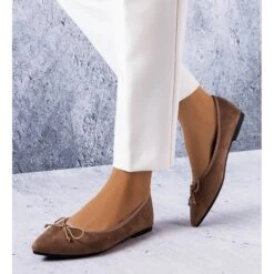 PA1 Ballerines Marron à Bout Pointu De Latour Brun