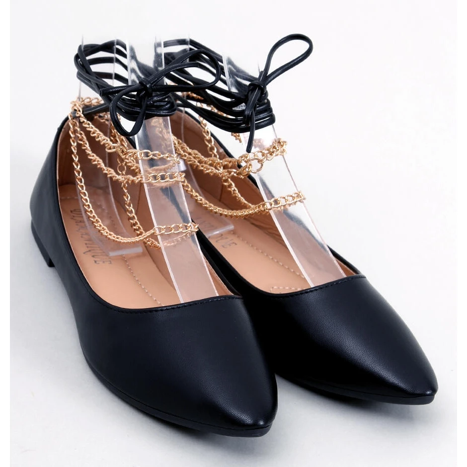 PA1 Ballerines Noires à Chaîne Junri Le Noir – Image 5