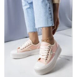 PA1 Baskets à Plateforme Roses Connie's
