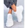PA1 Baskets Chaussettes Callens Bianco Blanche