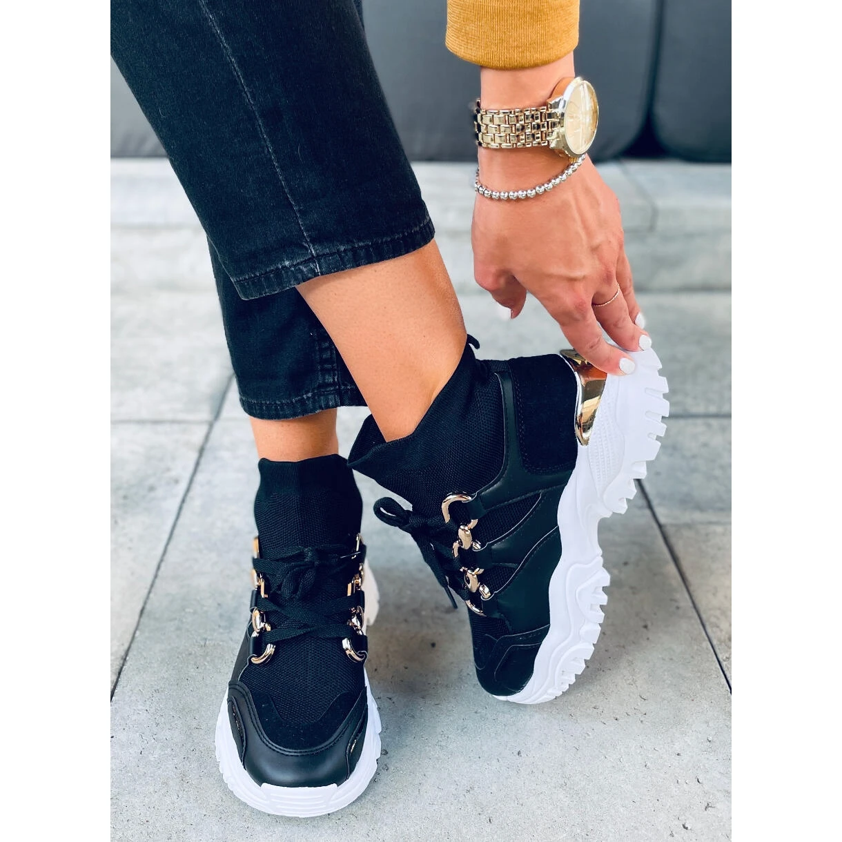 PA1 Baskets Montantes Tergo Black Le Noir