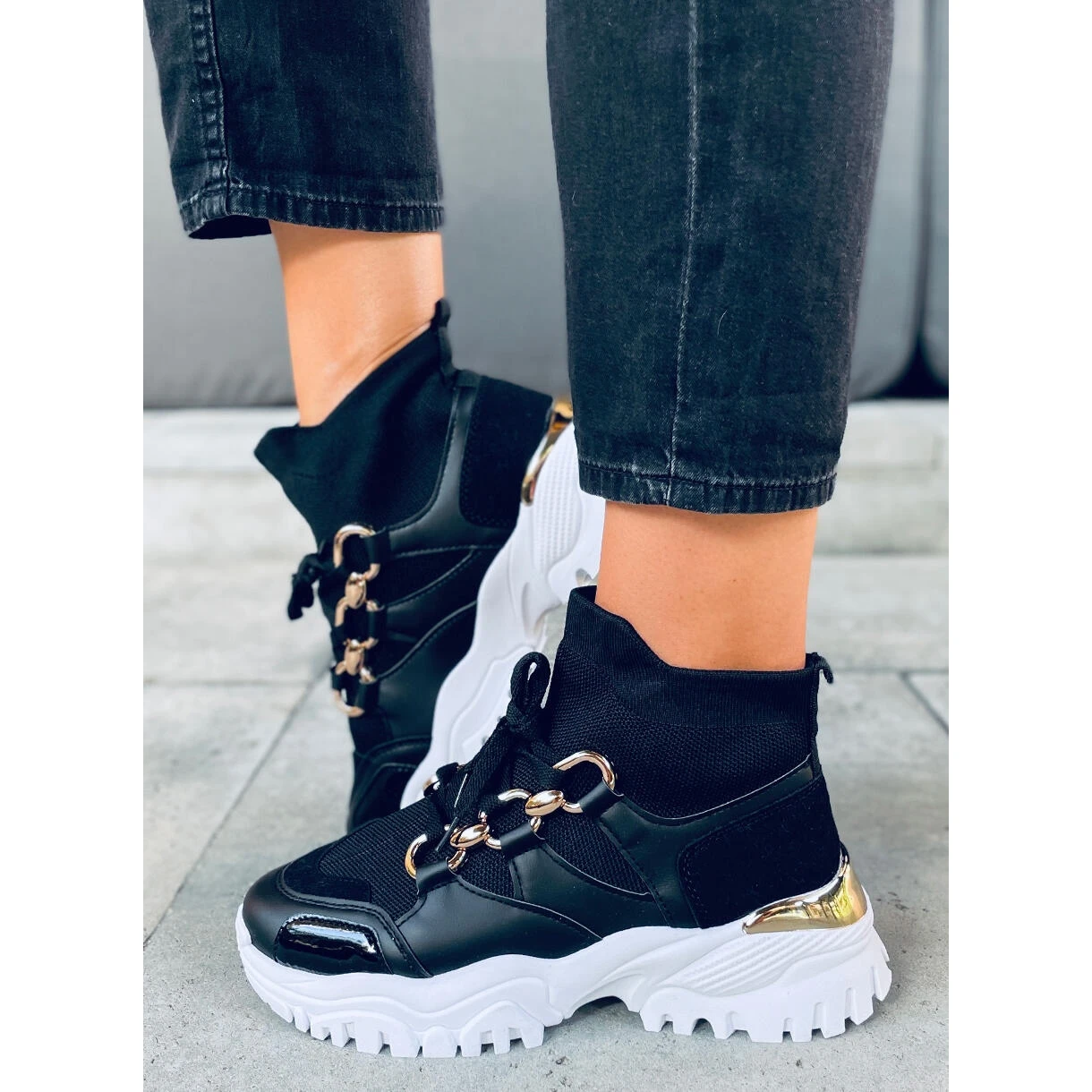 PA1 Baskets Montantes Tergo Black Le Noir – Image 5