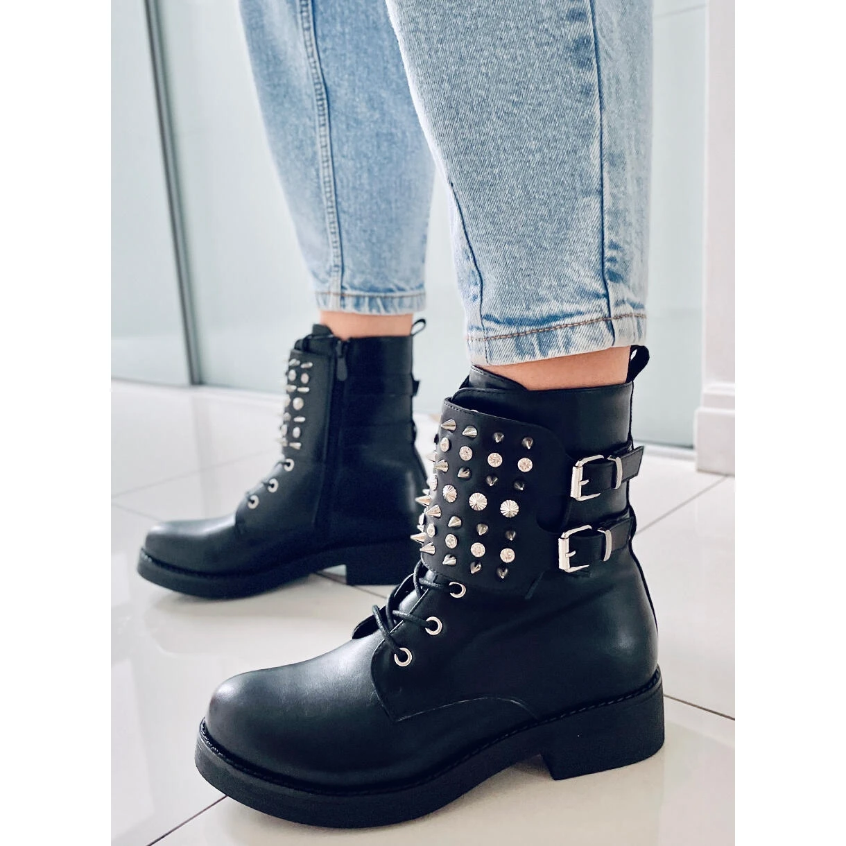 PA1 Boots à Clous Ziku Noir Le Noir – Image 3