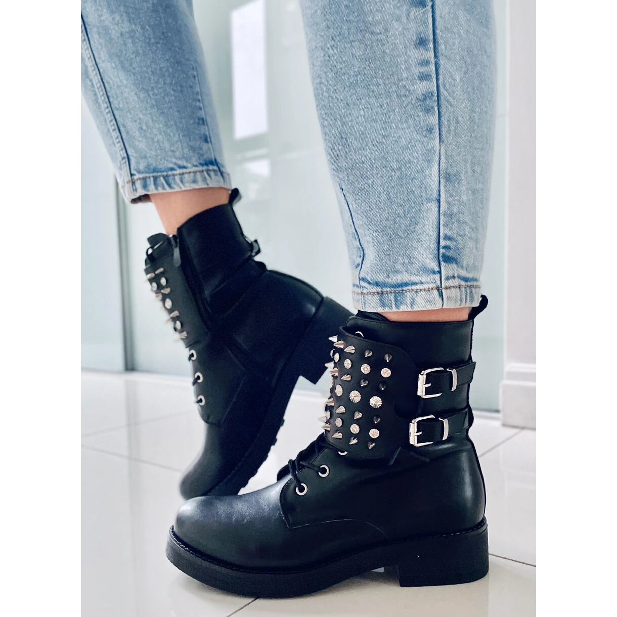 PA1 Boots à Clous Ziku Noir Le Noir – Image 4