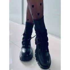 PA1 Boots Ă Tige Souple Thicke Black Le Noir