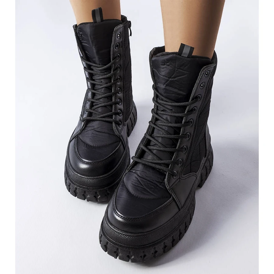 PA1 Bottes De Neige Isolées Noires Collin Le Noir – Image 2