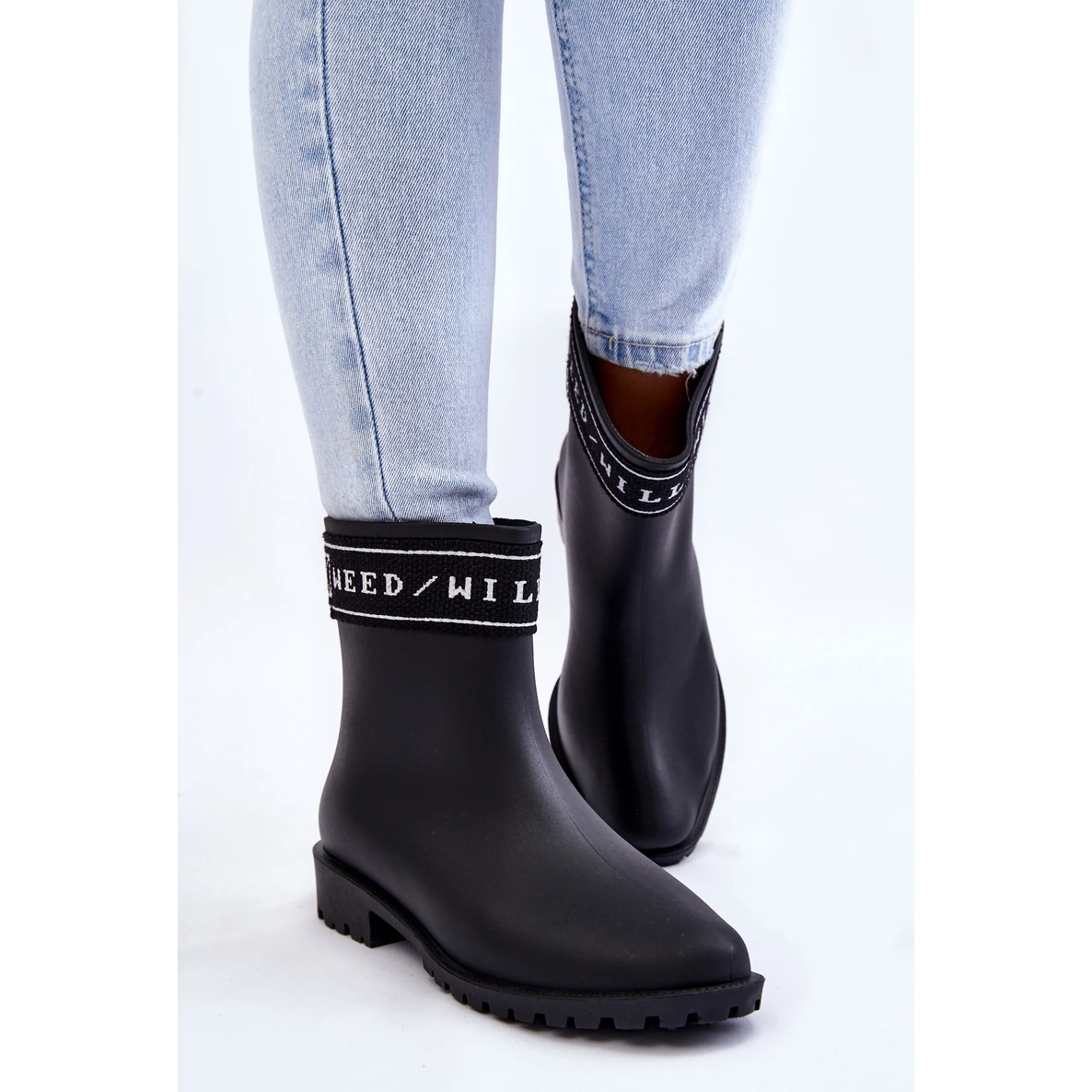 PA1 Bottes De Pluie à Talons Plats Pour Femmes Noir Coreta Le Noir – Image 4
