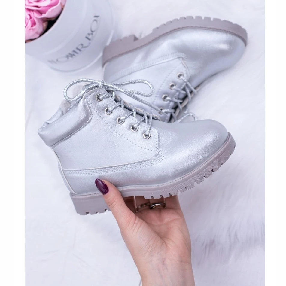 PA1 Bottes Dexter Isolées Argentées De Trappeurs Pour Enfants – Image 4