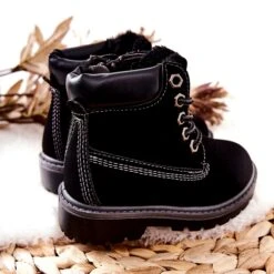 PA1 Bottes Trappeurs Enfant Noir Milos H-50A/C Le Noir