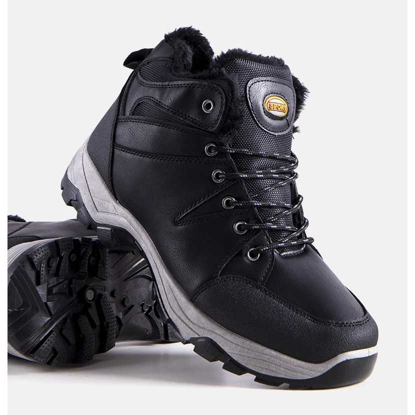 PA1 Bottes Upper Noires Isolées Pour Hommes Le Noir – Image 3