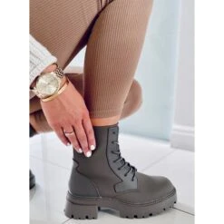 PA1 Bottines à Lacets Tamar Green Vert