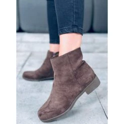 PA1 Bottines Chelsea Femme En Daim Verbe Green Vert