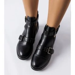 PA1 Bottines Noires à Découpes Blondlot Le Noir