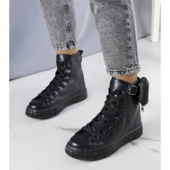 PA1 Bottines Noires Avec Sachet Willie Le Noir