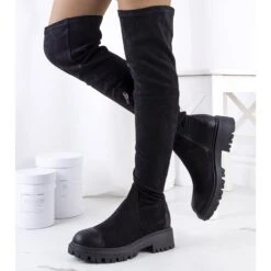 PA1 Chaussures En Daim Noir De Maisy Le Noir