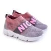 PA1 Chaussures Sport Slip-On Enfant Rose-Gris Cobby